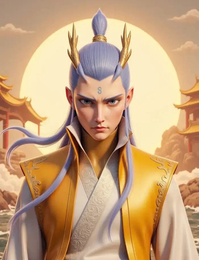 Ảnh anime ngao bính điển trai hình tượng thần tiên phong thái