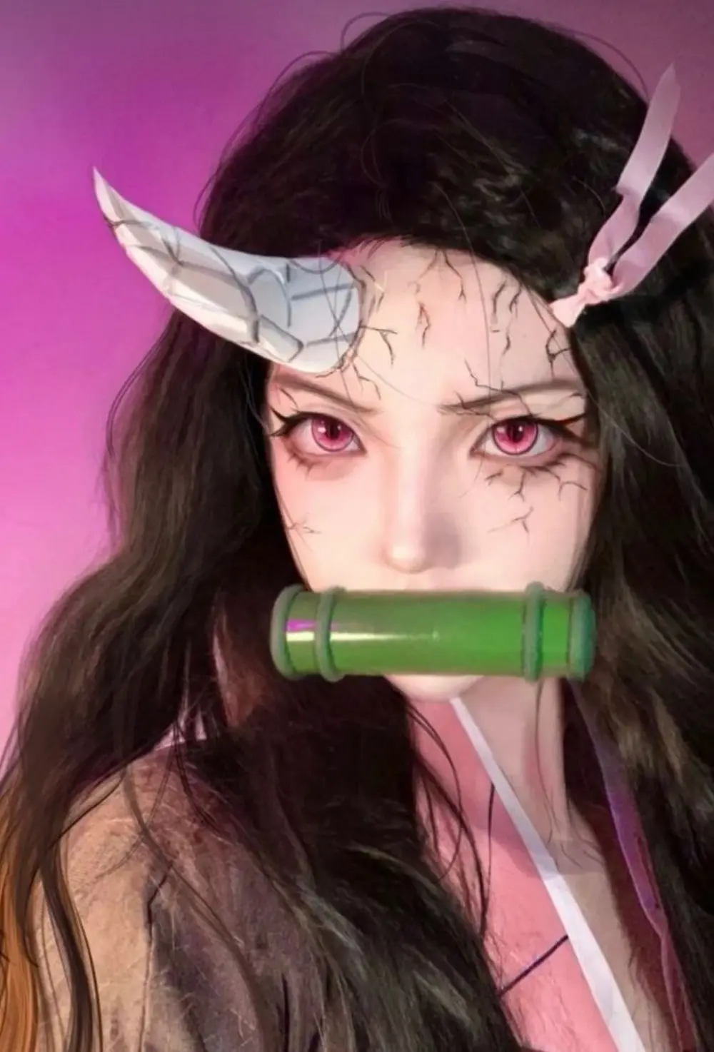 Ảnh cosplay anime nezuko kamado đẹp mắt hóa thân nhân vật hoạt hình