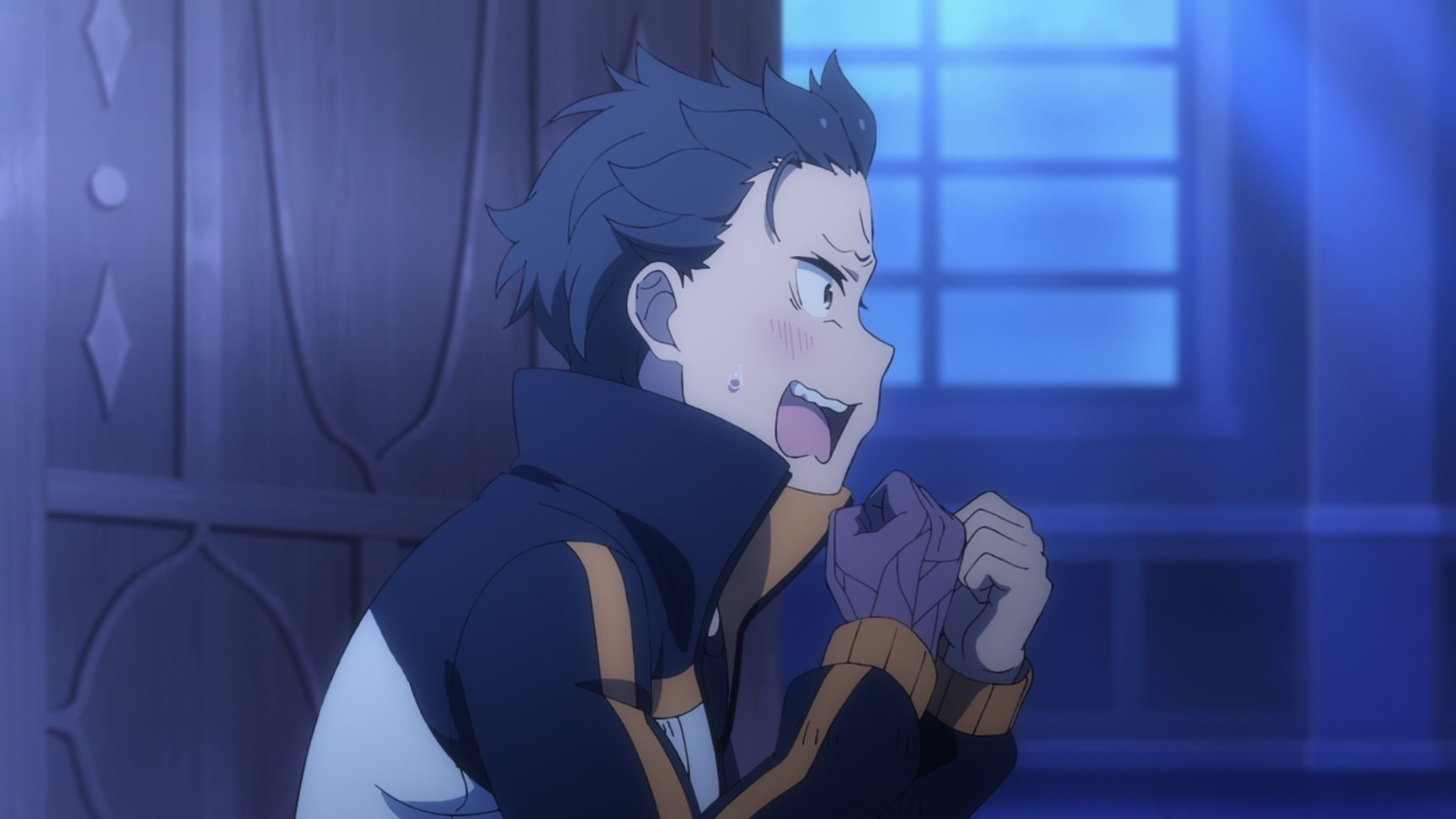 Ảnh natsuki subaru anime biểu cảm hoảng hốt nhân vật re zero