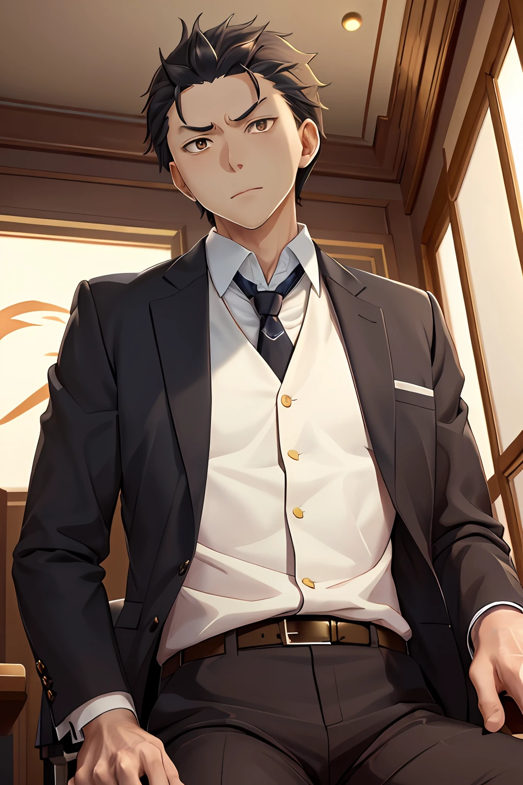 Ảnh natsuki subaru anime phong thái lịch lãm trẻ trung điển trai