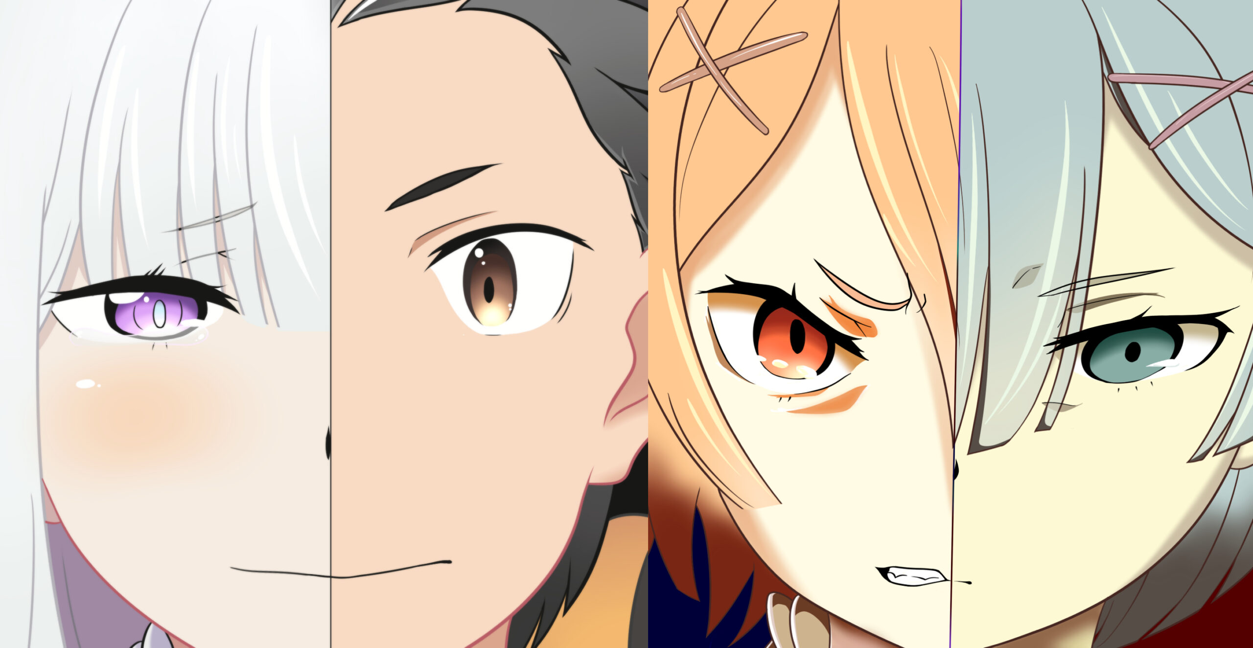 Ảnh natsuki subaru anime re zero biểu cảm nhân vật chính