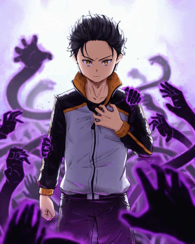 Ảnh natsuki subaru anime re zero đầy khí chất và sức mạnh