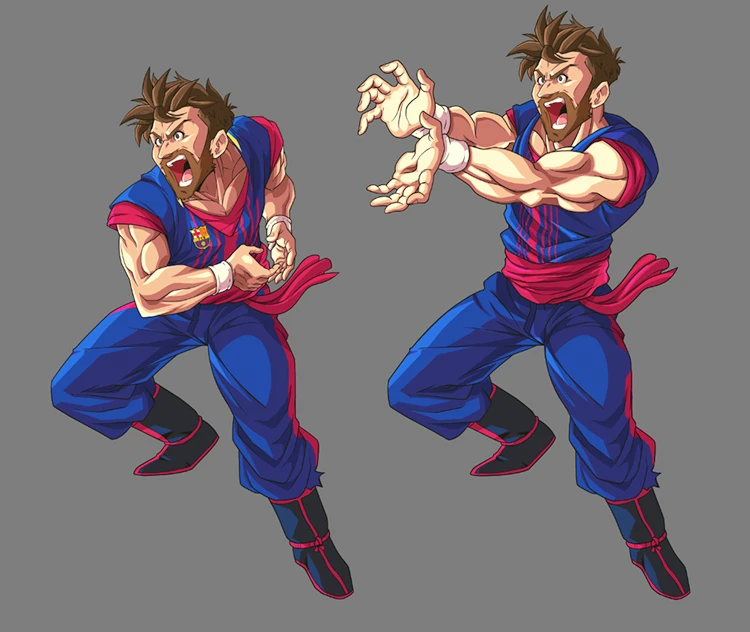 Ảnh ronaldo anime phong cách hoạt hình nhật bản năng động