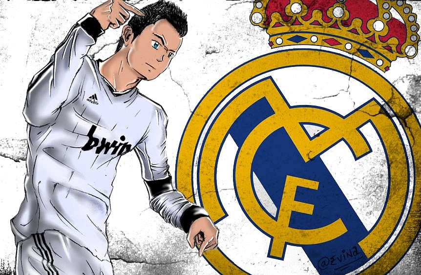 Ảnh ronaldo anime phong cách hoạt hình siêu đẹp cristiano ronaldo