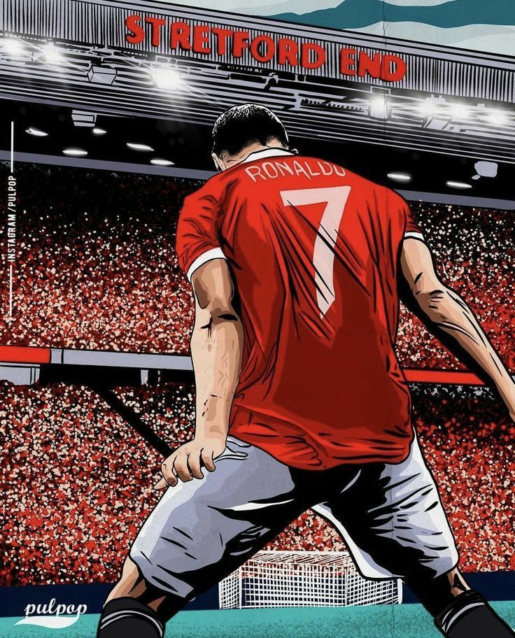 Ảnh ronaldo anime phong cách hoạt hình siêu ngầu đầy khí thế