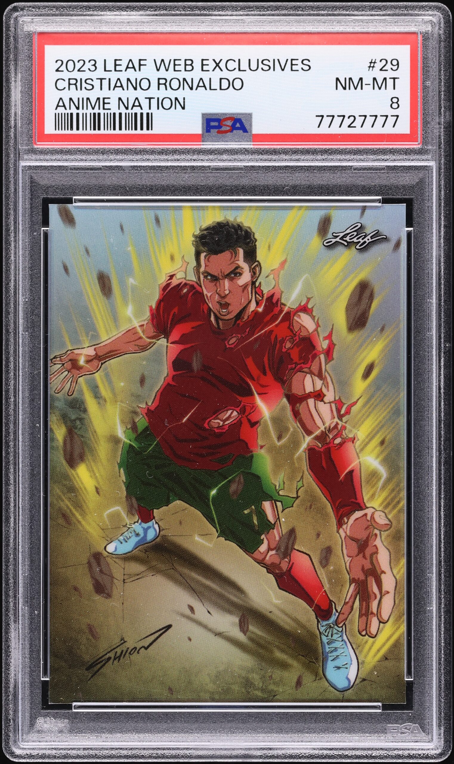 Ảnh ronaldo anime phong cách hoạt hình sống động ấn tượng