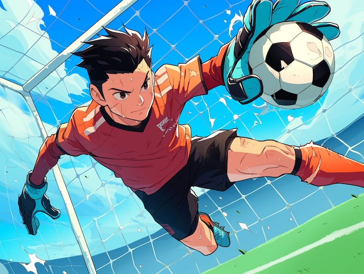 Ảnh ronaldo anime phong cách hoạt hình thể thao bắt mắt