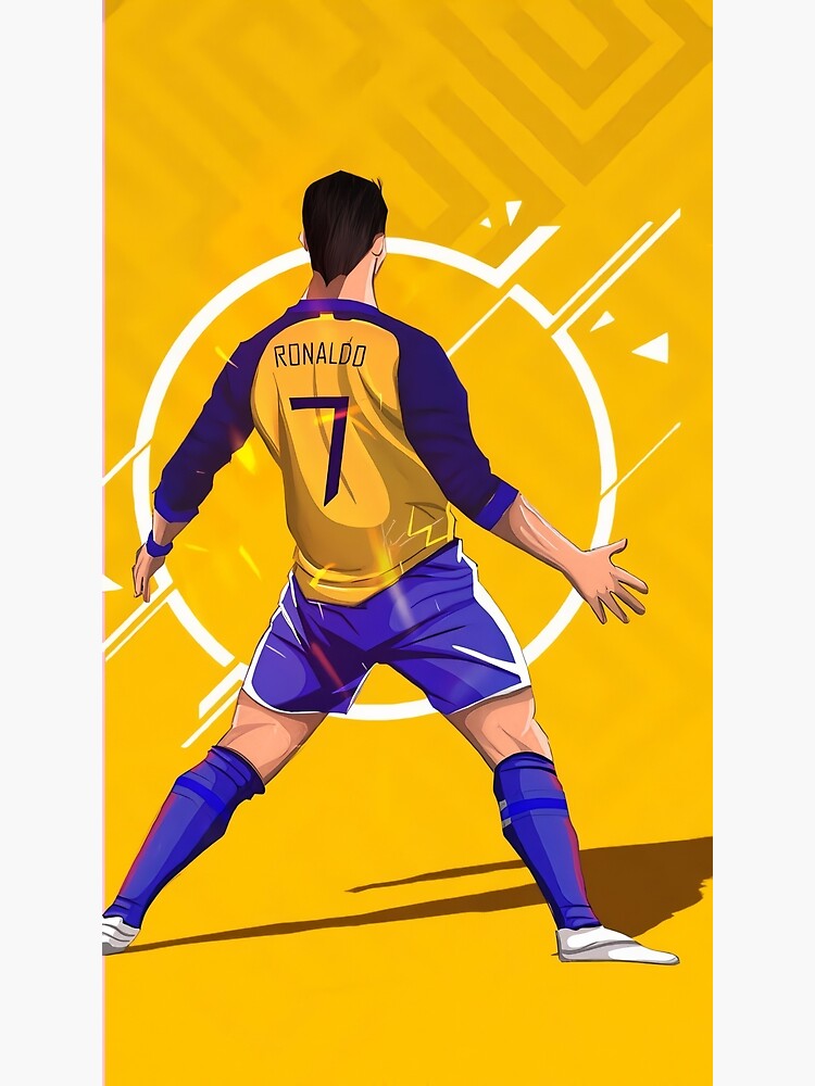Ảnh ronaldo anime phong cách hoạt hình thể thao mạnh mẽ