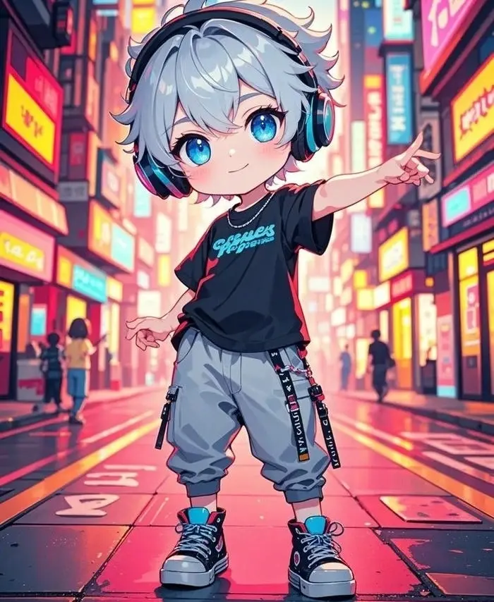 Anime nam ngầu cute phong cách đường phố cá tính trẻ trung