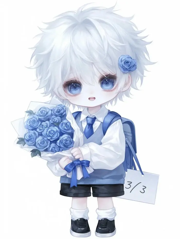 Chàng trai anime dễ thương phong độ hình vẽ nhân vật ngầu tinh tế