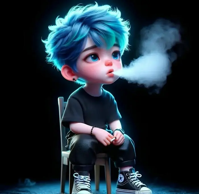 Chàng trai anime phong cách ngầu đáng yêu nét đẹp chibi ấn tượng