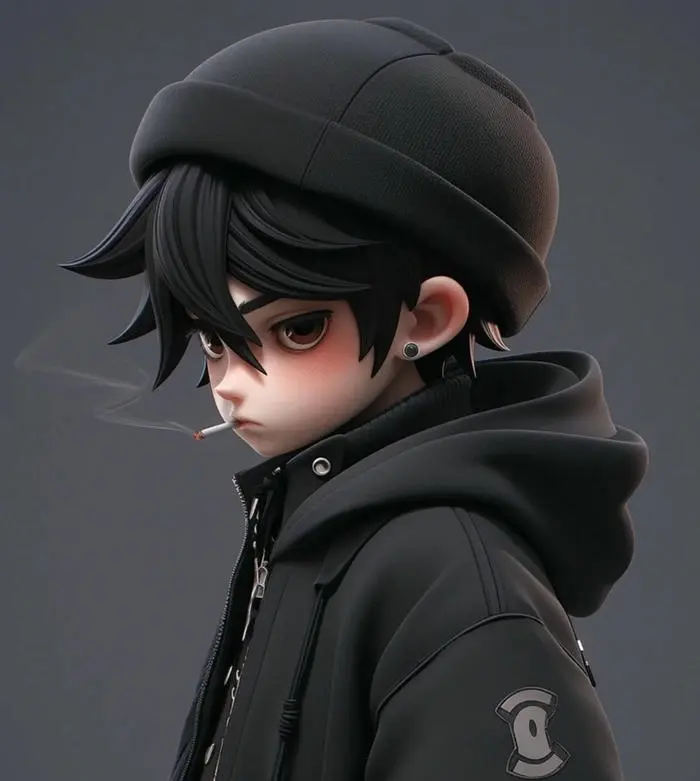 Chàng trai anime phong thái ngầu lanh lợi diện mạo đáng yêu tinh nghịch