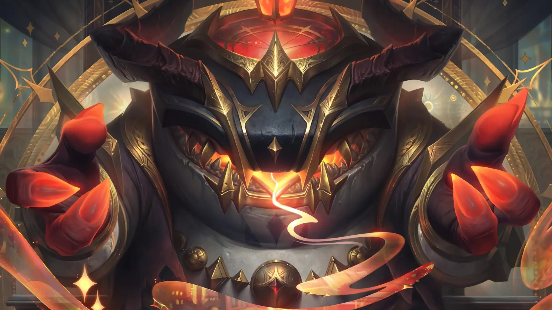 Hình nền lol aurelion sol rực lửa phông nền game ấn tượng