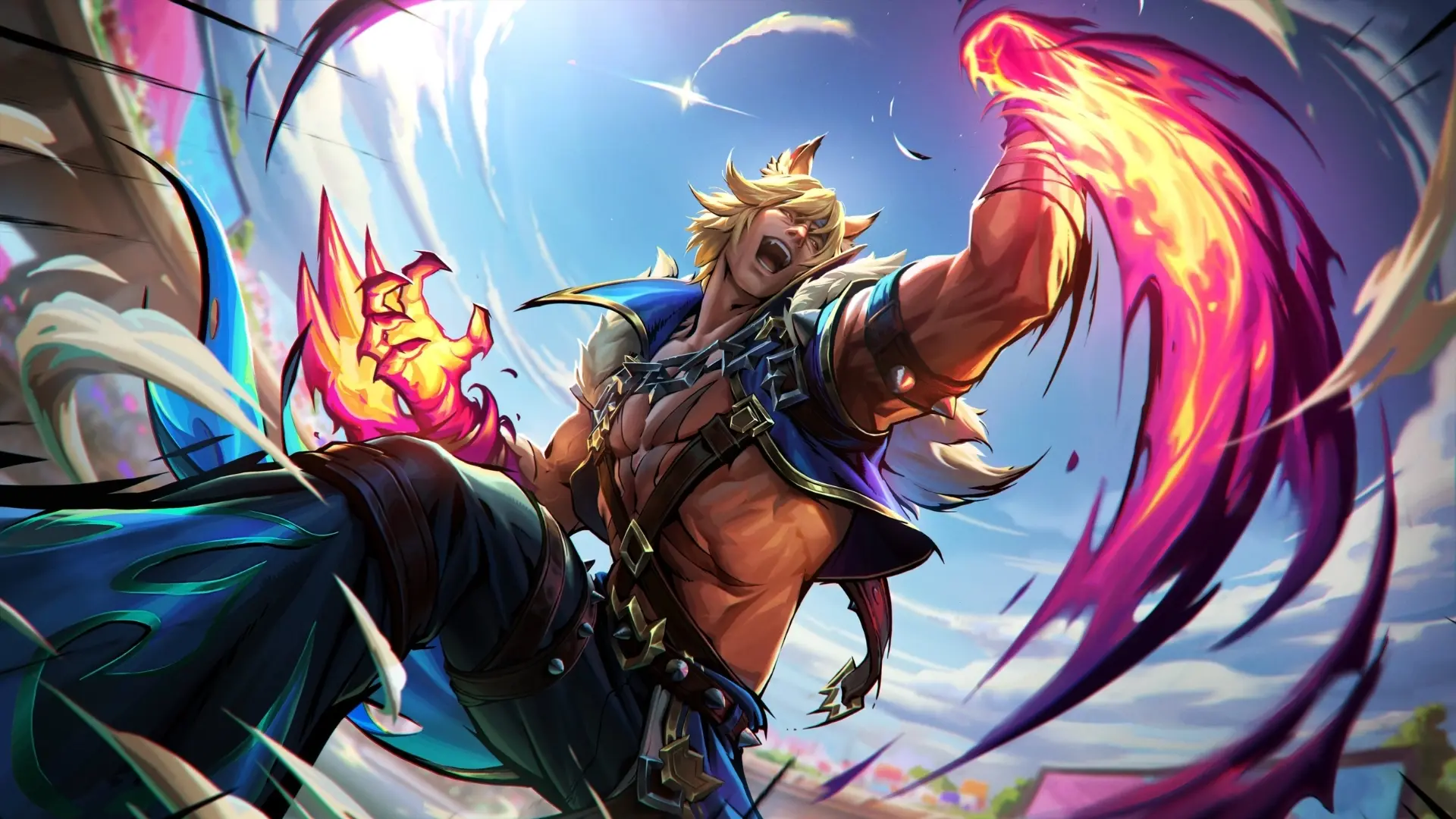 Hình nền lol yasuo với tuyệt chiêu mạnh mẽ phông nền liên minh huyền thoại
