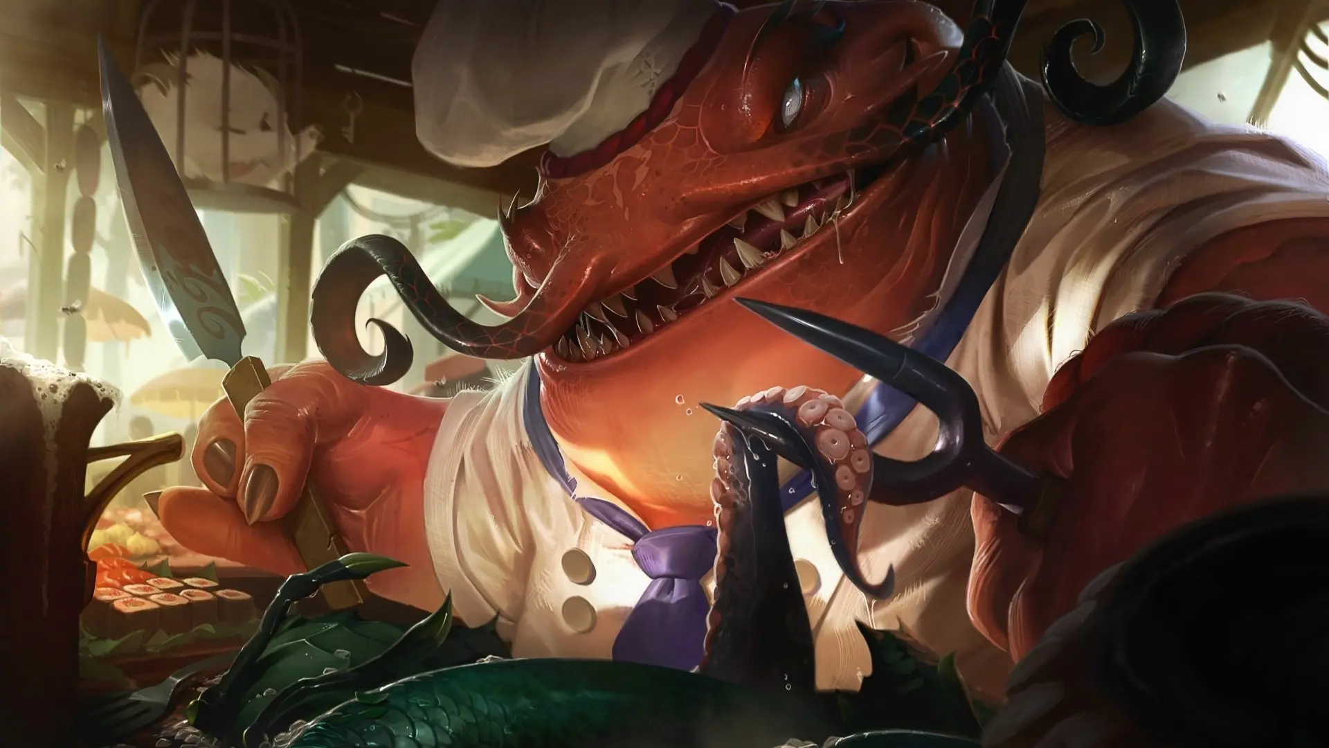 Hình nền tahm kench cá trê đáng sợ phông nền liên minh huyền thoại