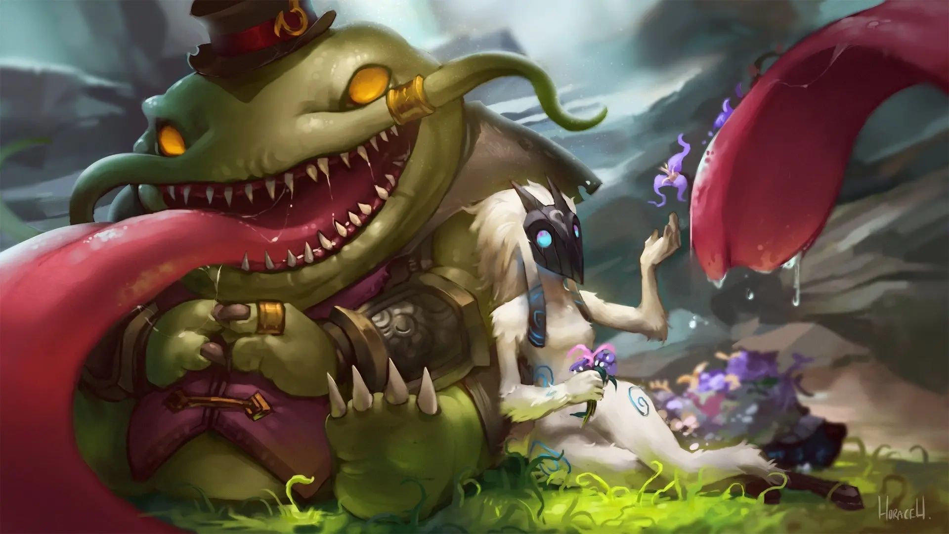Hình nền tahm kench cá trê quái dị phông nền liên minh huyền thoại