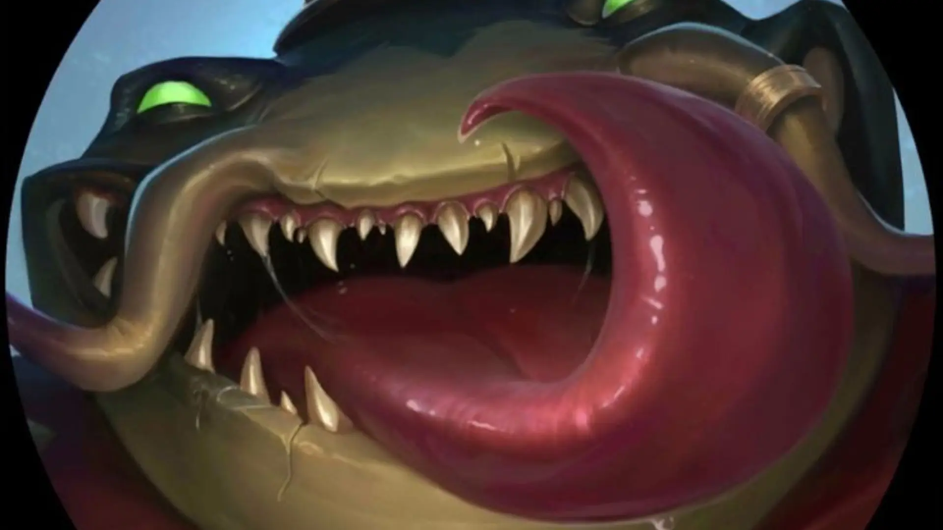 Hình nền tahm kench đáng sợ cá quái vật river king hung tợn
