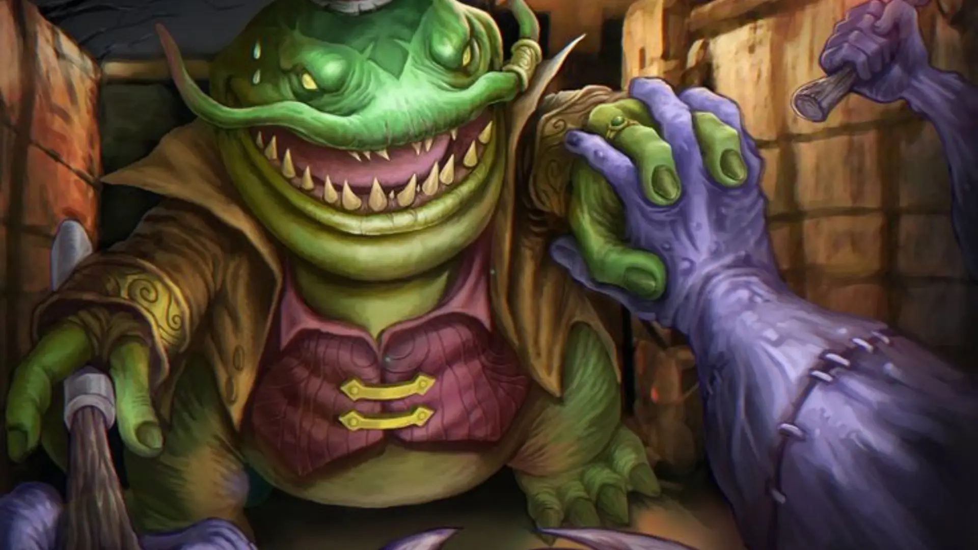 Hình nền tahm kench đáng sợ quái vật sông runeterra ấn tượng