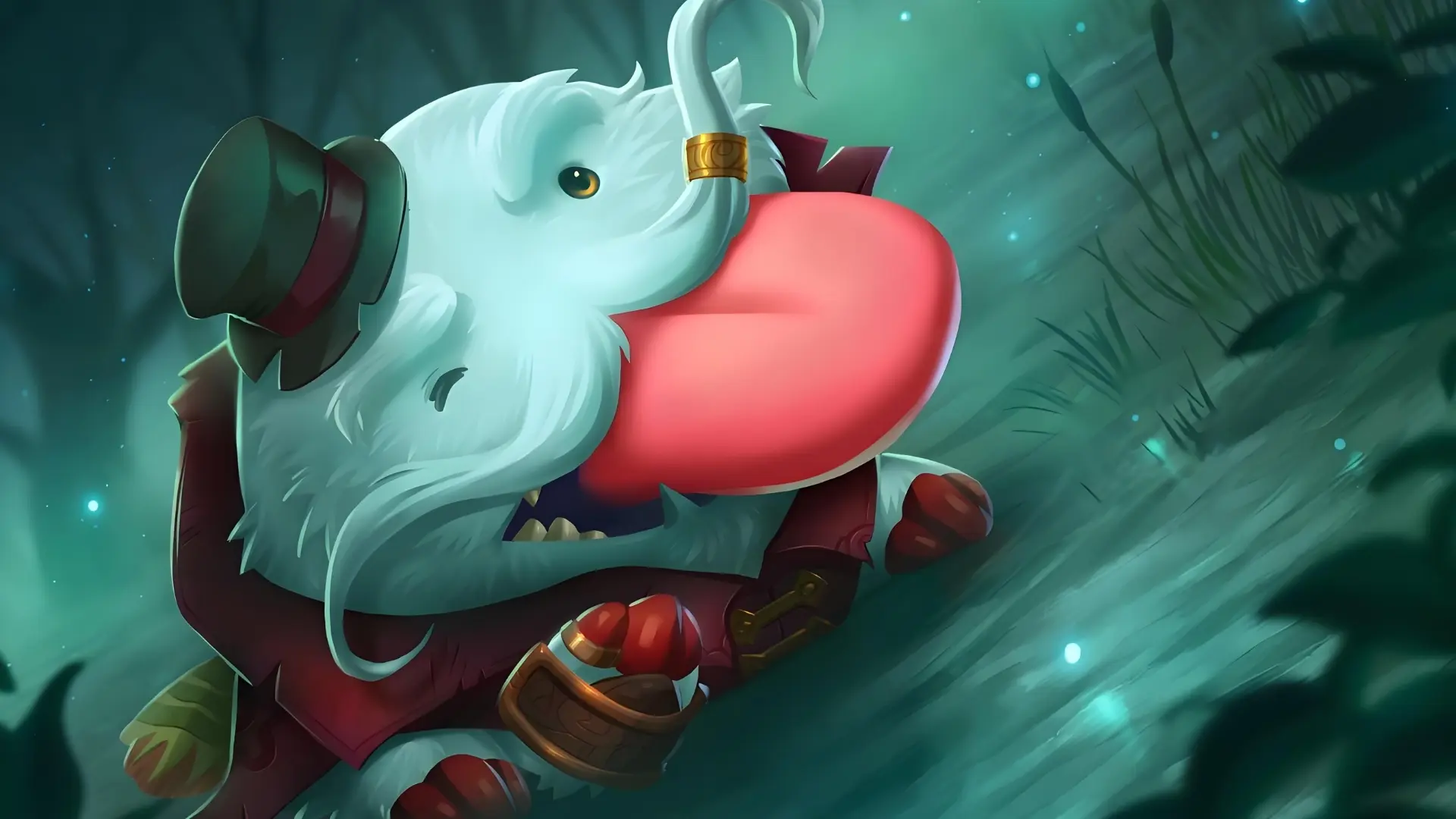 Hình nền tahm kench đáng yêu phông nền cá sông xanh mướt