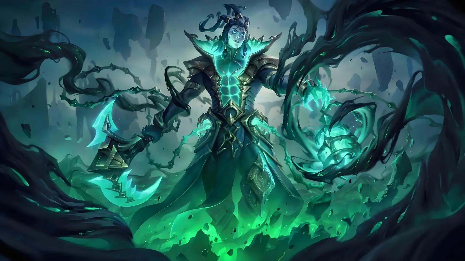 Hình nền thresh kẻ xiềng xích u ám quyền năng tối thượng