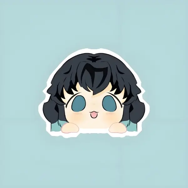 Muichirou kimetsu chibi dễ thương hình ảnh sát thủ đao đáng yêu