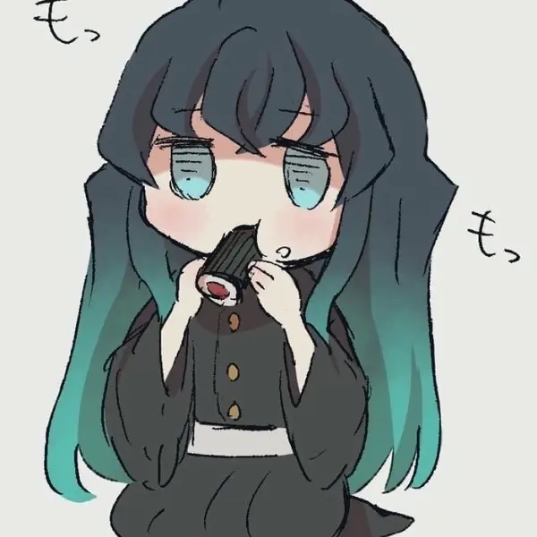 Muichirou kimetsu đáng yêu với ống trúc sát thủ lãng du dễ thương