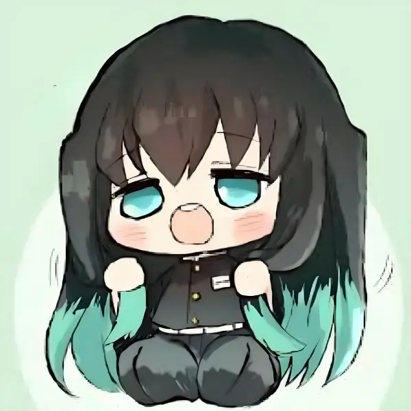 Muichirou kimetsu dễ thương chibi phong cách hoạt hình độc đáo