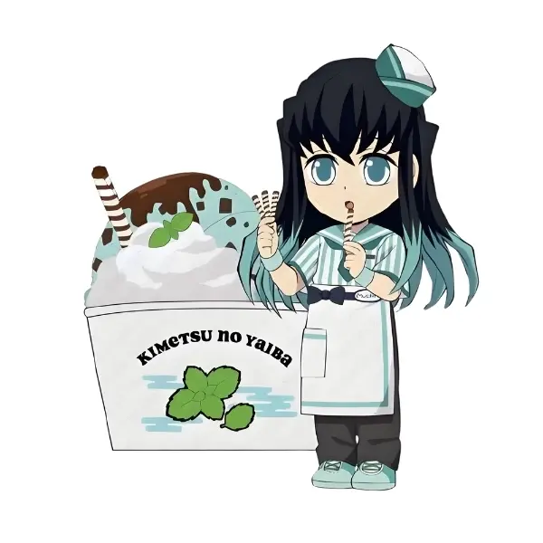 Muichirou kimetsu dễ thương với kem sát thủ cột trụ ngọt ngào