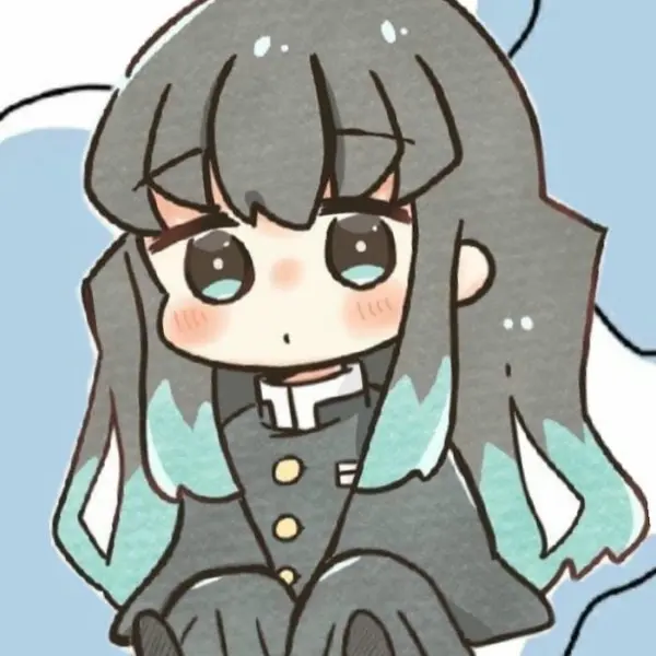 Muichirou kimetsu phiên bản chibi đáng yêu với kiểu tóc độc đáo