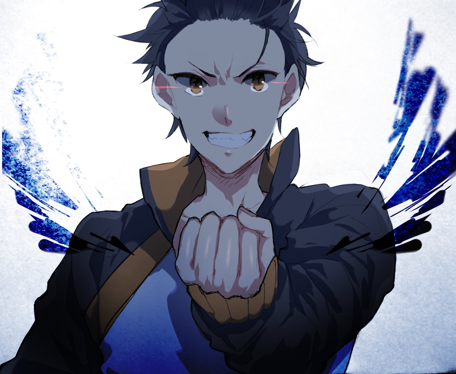 Natsuki subaru anime hình vẽ nhân vật re zero đầy khí thế