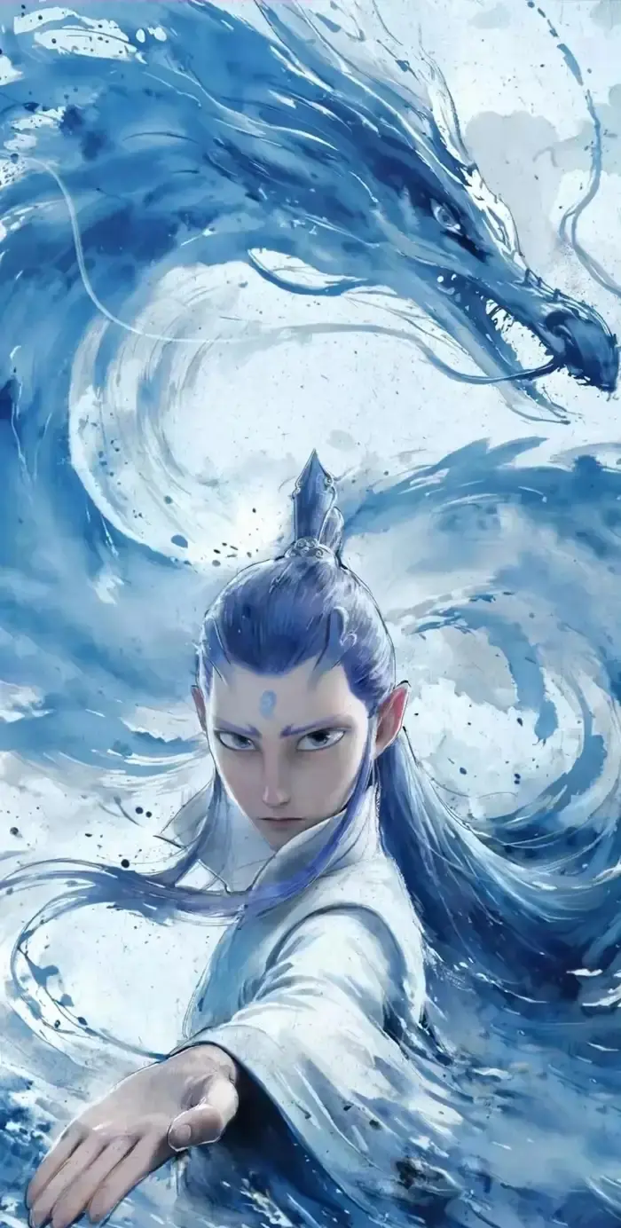 Ngao bính anime hình ảnh long thần uy nghiêm mạnh mẽ