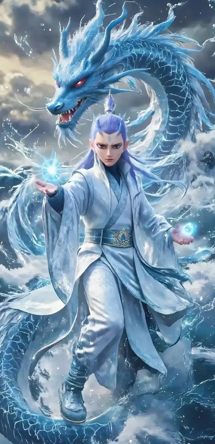 Ngao bính anime hình ảnh rồng xanh quyền năng tuyệt đỉnh