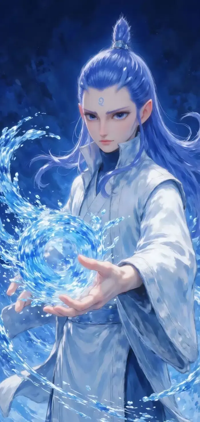 Ngao bính anime hình tượng tiên khí thần tướng uy nghi tuyệt đẹp
