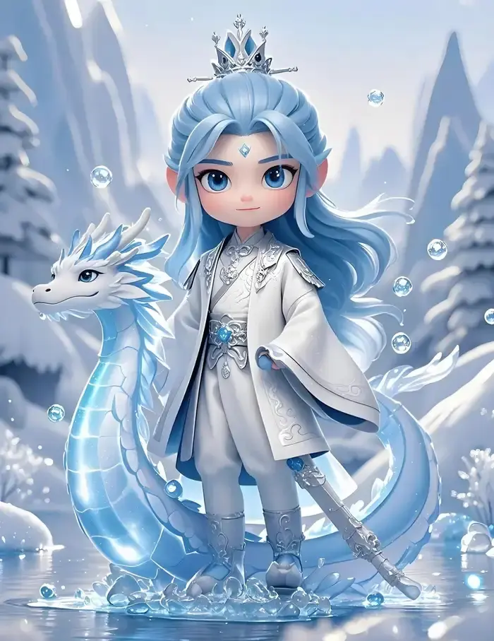Ngao bính anime tiểu long vương thanh khiết giữa tuyết phủ
