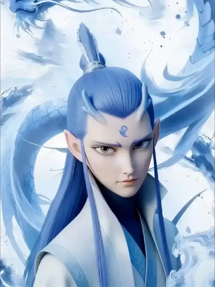 Ngao bính anime vị thần rồng lạnh lùng diện mạo tuấn tú