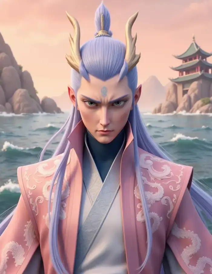 Ngao bính anime vị thần rồng uy nghiêm vẻ đẹp huyền ảo
