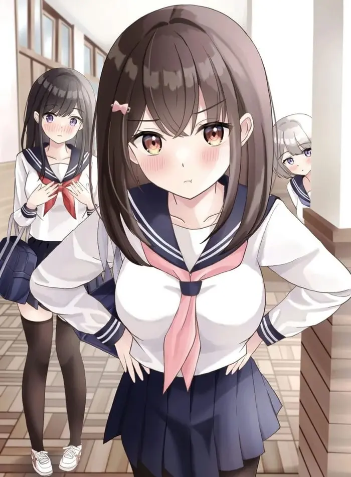 Nữ sinh anime dễ thương vẻ đẹp trong sáng gợi cảm