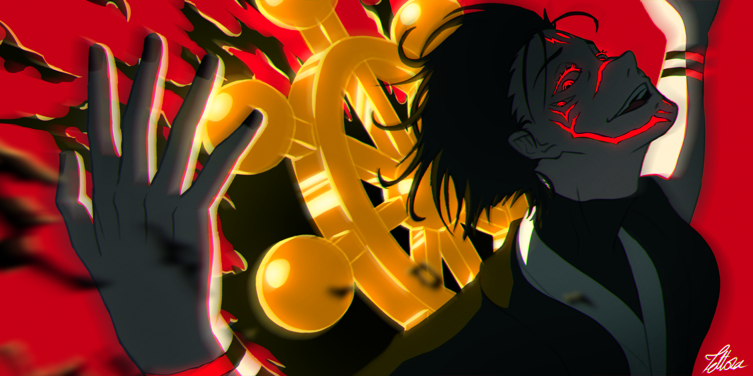Sukuna ryomen với sức mạnh khủng khiếp tỏa sáng trong hình ảnh anime đầy ấn tượng này