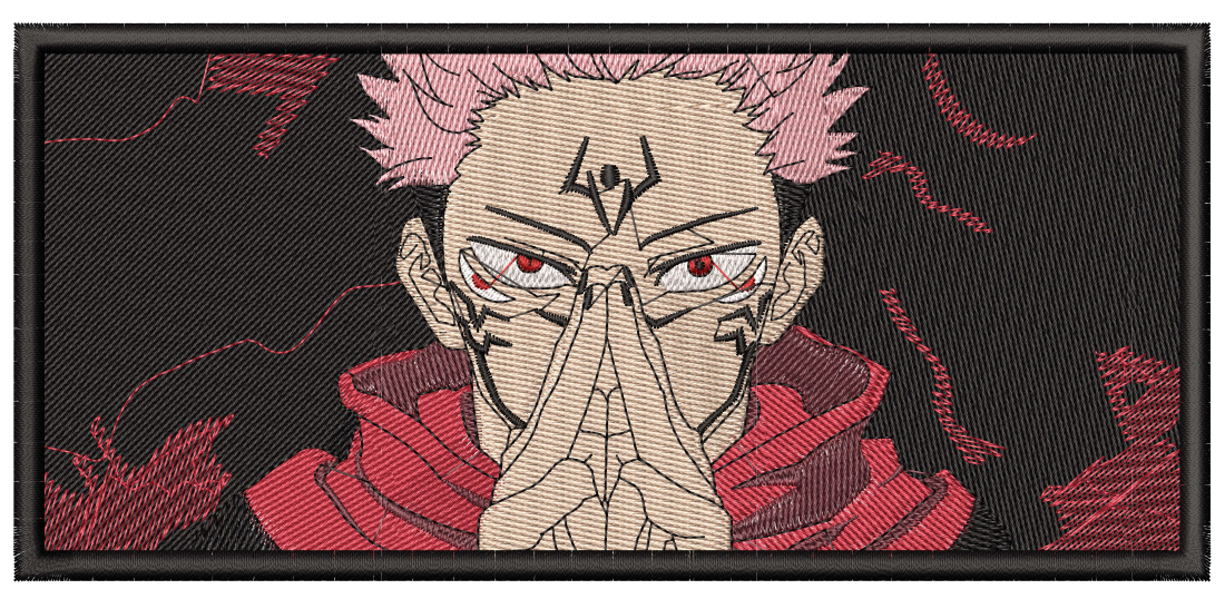 Sukuna ryomen với vẻ mặt nghiêm nghị trong hình ảnh anime jujutsu kaisen đầy khí thế
