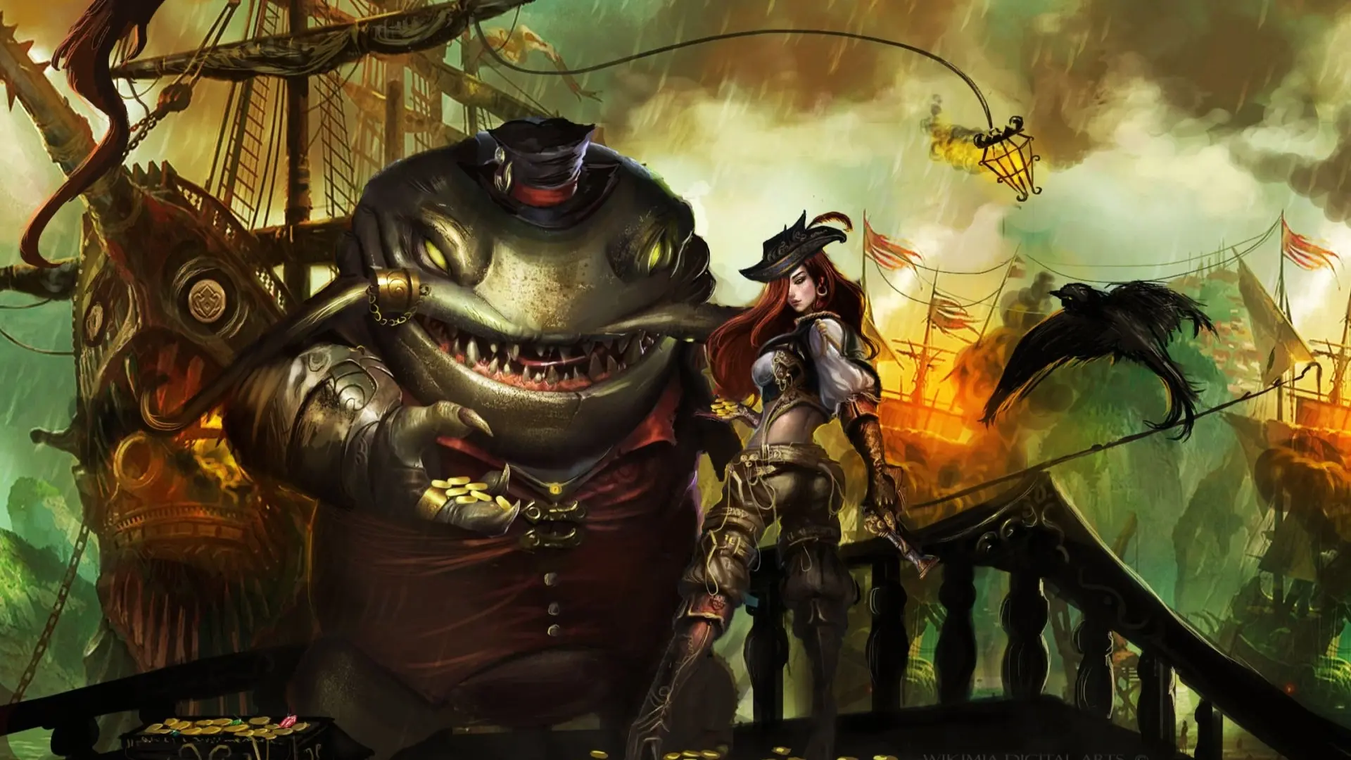 Tahm kench bức tranh quái vật biển khổng lồ ấn tượng