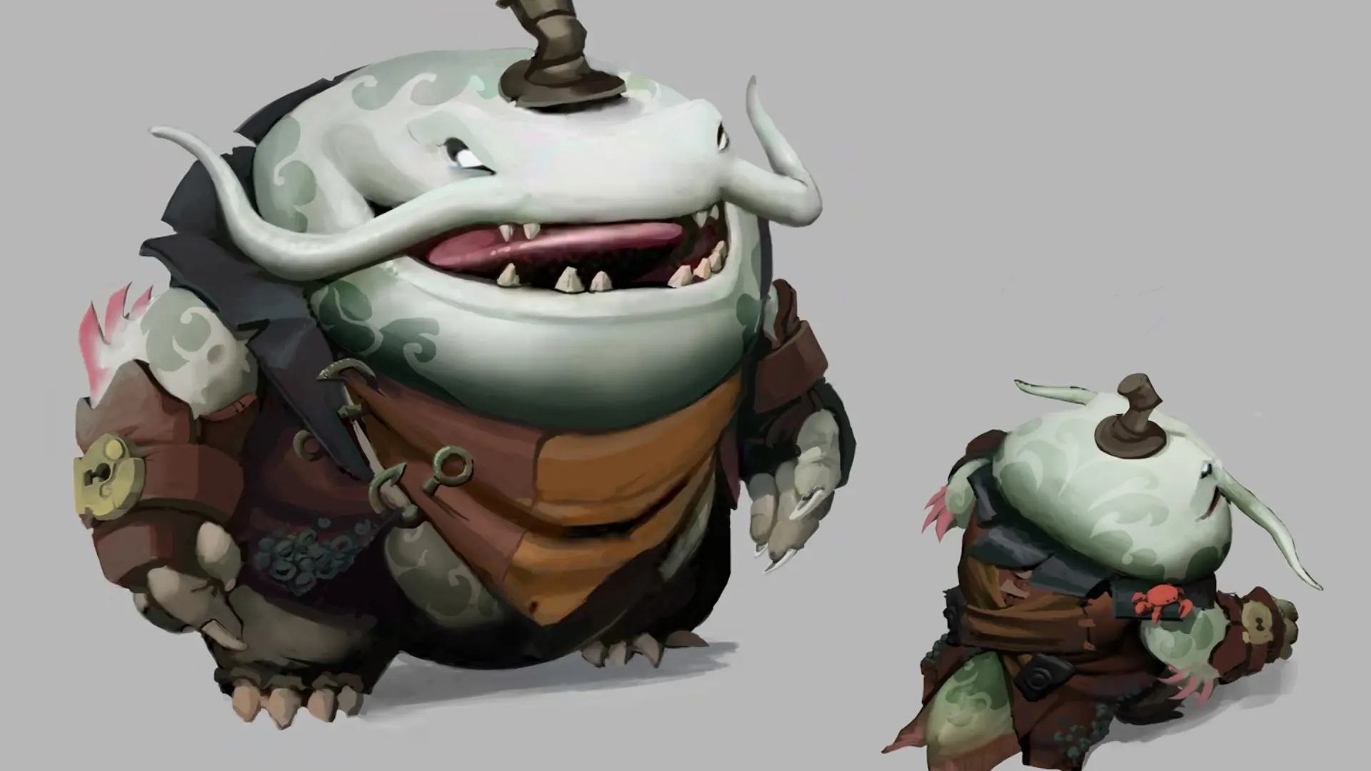 Tahm kench đáng yêu hình nền quái vật biển khổng lồ