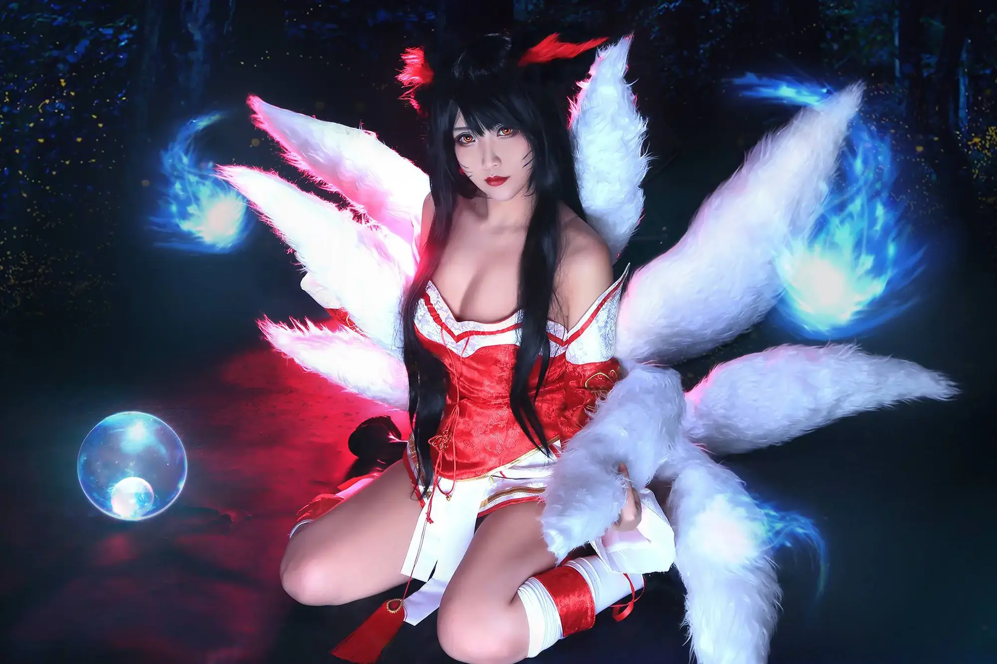 Ahri cosplay league of legends vẻ đẹp của nữ thần hồ ly