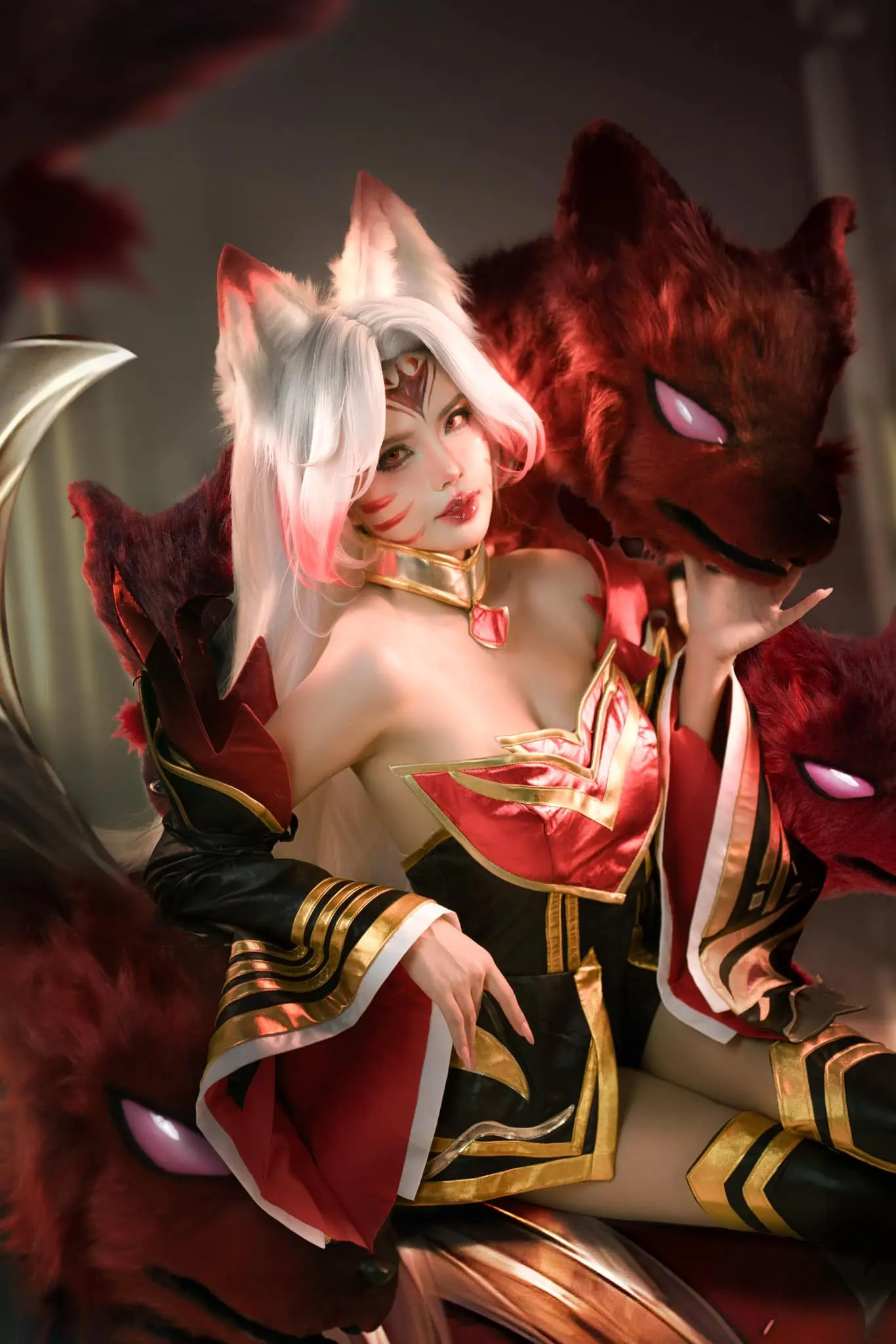 Ahrishiki cosplay nữ chiến binh hồn thú quyến rũ