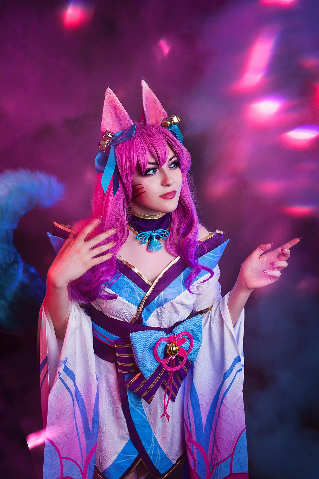 Ahrishiki cosplay nữ cosplayer yêu kiều trong trang phục kitsune