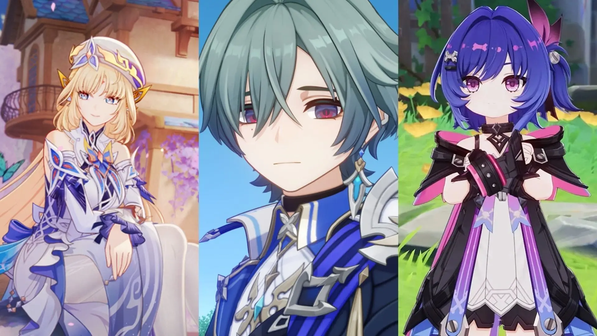Ảnh anime genshin impact ba nữ thần teyvat quyến rũ