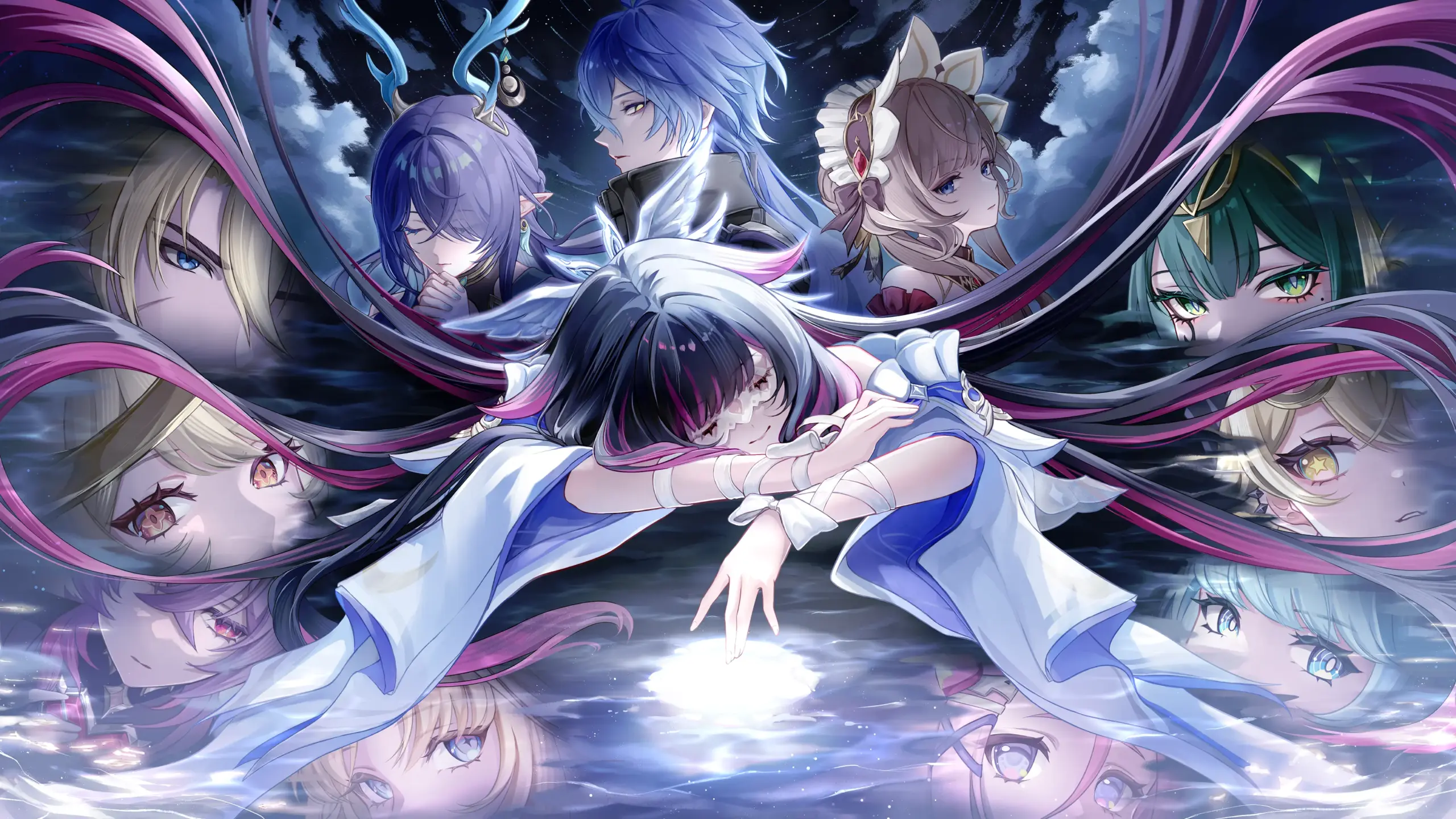 Ảnh anime genshin impact đại hội anh hùng teyvat với những chiến binh lừng danh