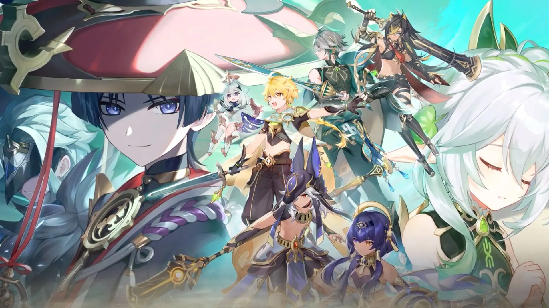Ảnh anime genshin impact đội hình anh hùng teyvat sẵn sàng cho hành trình mới