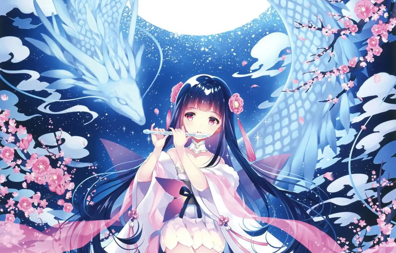 Ảnh rồng anime vũ điệu nguyệt quang cùng linh thú huyền bí