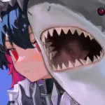 Cá mập manga nuốt chửng nhân vật anime đáng yêu