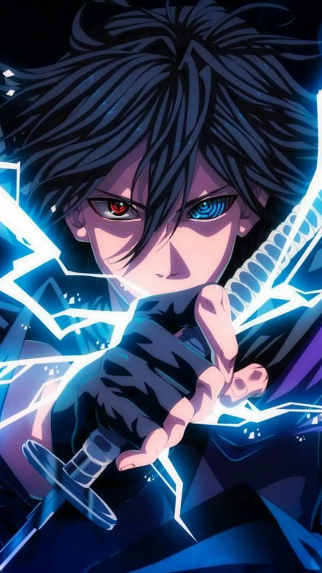 Chàng trai anime quyền năng với ánh sáng xanh huyền bí